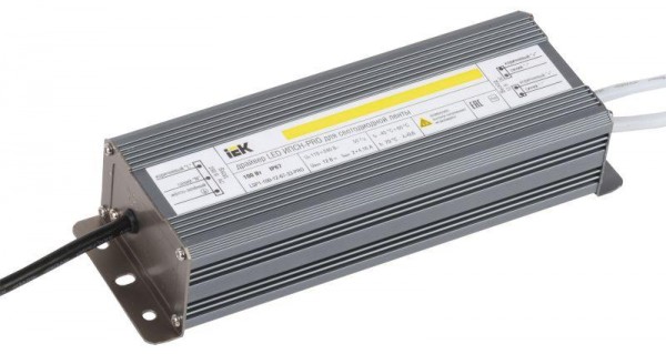  Драйвер LED ИПСН-PRO 5050 100Вт 12В блок-шнуры IP67 IEK LSP1-100-12-67-33-PRO 