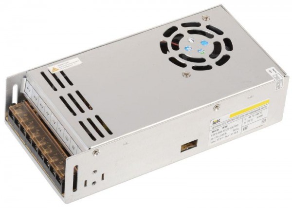  Драйвер LED ИПСН-PRO 5050 360Вт 12В блок-клеммы IP20 IEK LSP1-360-12-20-33-PRO 