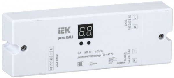  Реле DALI 500Вт (1 контакт) 230В IEK LRD11-01-1-500 