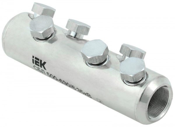  Соединитель болтовой луженый СБЛ 500-630/6 35кВ IEK UCB11-500-630-06-35 