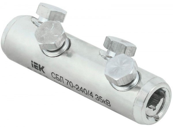  Соединитель болтовой луженый СБЛ 70-240/4 35кВ IEK UCB11-070-240-04-35 