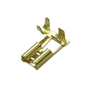  Наконечник изол. штыревой плоский 0.5-1/6.3х0.8 (уп.200шт) HAUPA 280060 