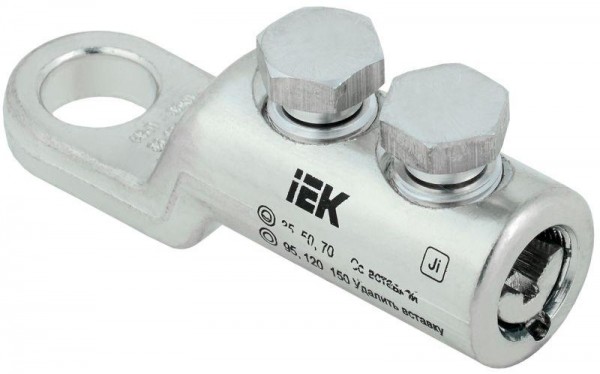  Наконечник болтовой луженый НБЛ 35-150-16/2 35кВ IEK UNB11-035-150-02-35 