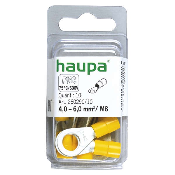  Наконечник изол. НКИ 2.5-6 M9 (уп.10шт) HAUPA 260290/10 