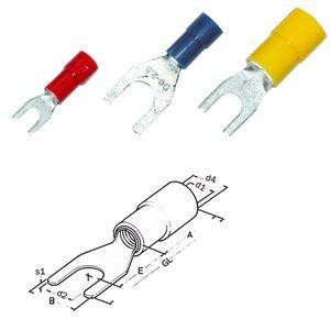  Наконечник изол. НВИ 0.5-1.0 М4 0.5-1.0кв.мм красн. (уп.100шт) HAUPA 260304 