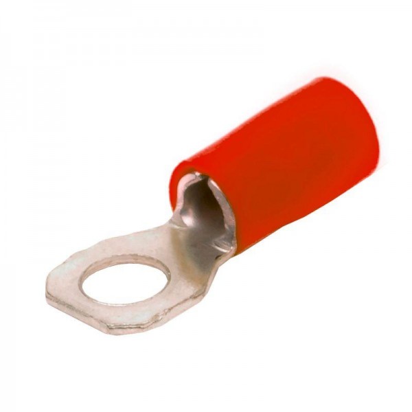  Наконечник кольц. изол. 0.25-1.5кв.мм отв. d6.2мм кр. (уп.100шт) DKC 2A6P 