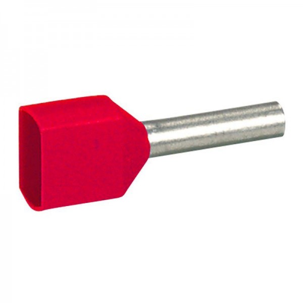  Наконечник кабельный изолир. двойн. Starfix 2х1кв.мм красн. Leg 037688 