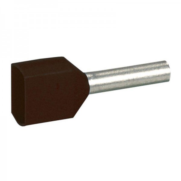  Наконечник кабельный изолир. двойн. Starfix 2х1.5кв.мм черн. Leg 037689 