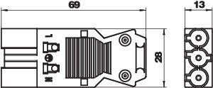  Разъем 3п Modul45connect вилка 16А 250B ST-S GST18i3p SW черн. OBO 6108054 