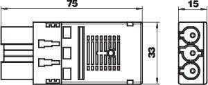  Штекер 3п Modul45connect ST-F GST18i3p SW черн. OBO 6108050 