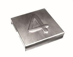  Маркировка для каб. стяжки нерж. сталь "4" (уп.100шт) ABB 7TCG009470R0068 