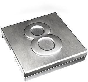  Маркировка для каб. стяжки нерж. сталь "8" (уп.100шт) ABB 7TCG009470R0072 