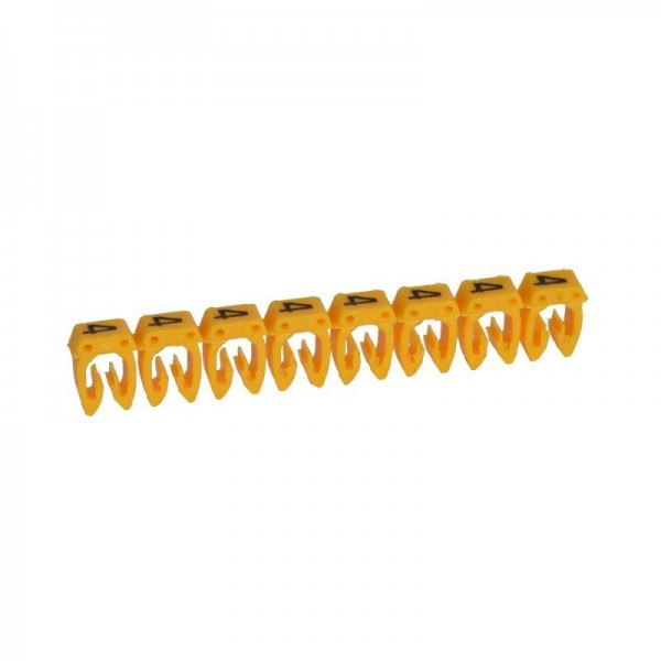  Маркер каб. 0.15-0.5кв.мм CAB3 "4" желт. (уп.1000шт) Leg 038104 