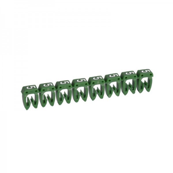  Маркер каб. 0.5-1.5кв.мм CAB3 "5" зел. (уп.1200шт) Leg 038215 