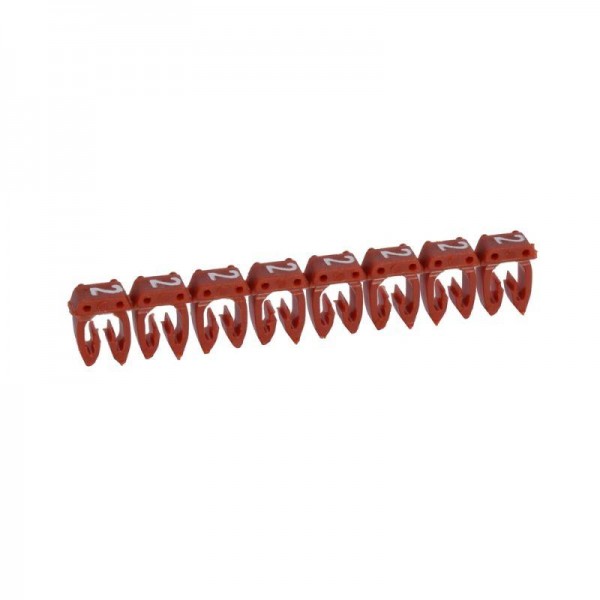  Маркер каб. 0.5-1.5кв.мм CAB3 "2" красн. (уп.1200шт) Leg 038212 