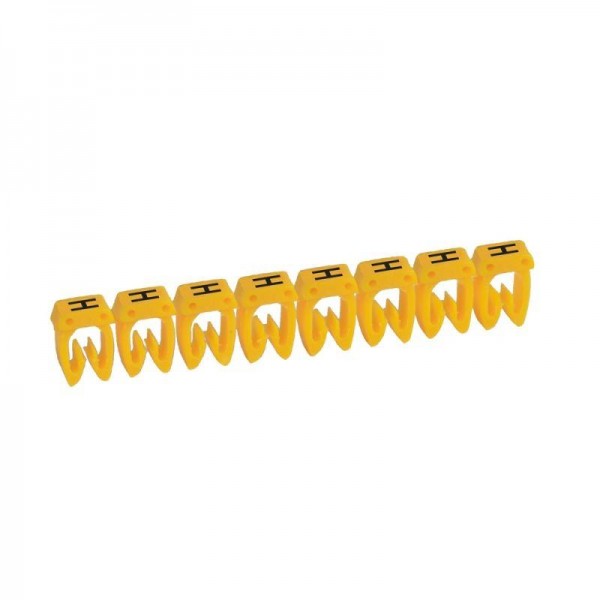  Маркер каб. 0.15-0.5кв.мм CAB3 "H" черн. на желт. фоне (уп.300шт) Leg 038117 