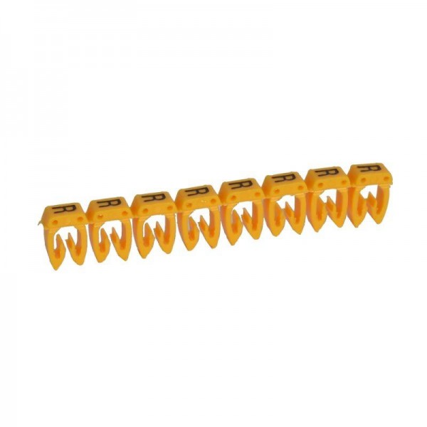  Маркер каб. 0.15-0.5кв.мм CAB3 "R" черн. на желт. фоне (уп.300шт) Leg 038127 