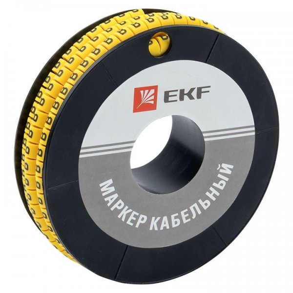  Маркер каб. 4.0кв.мм "B" (ЕС-2) (уп.500шт) EKF plc-KM-4-B 