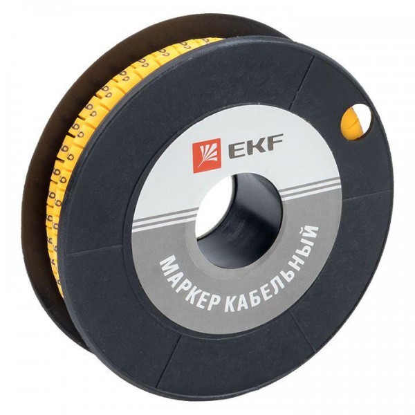  Маркер каб. 4.0кв.мм "9" (ЕС-2) (уп.500шт) EKF plc-KM-4-9 