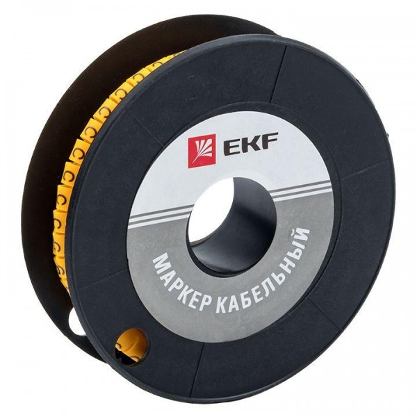  Маркер каб. 4.0кв.мм "C" (ЕС-2) (уп.500шт) EKF plc-KM-4-C 