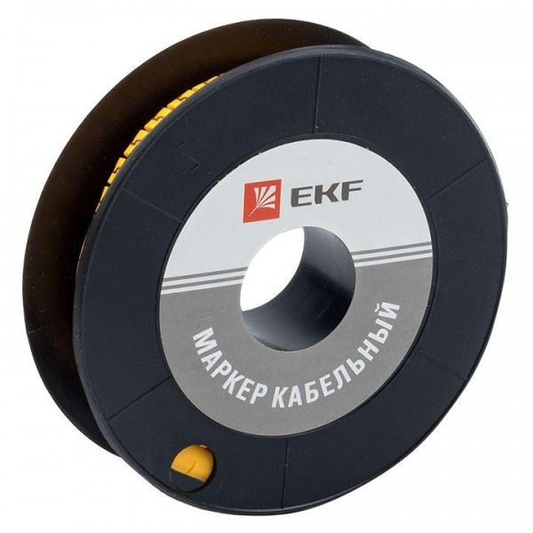  Маркер каб. 4.0кв.мм "2" (ЕС-2) (уп.500шт) EKF plc-KM-4-2 