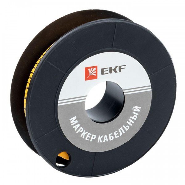  Маркер каб. 4.0кв.мм "1" (ЕС-2) (уп.500шт) EKF plc-KM-4-1 