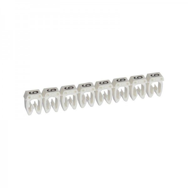  Маркер каб. 4.0-6.0кв.мм CAB3 "9" бел. (уп.800шт) Leg 038239 