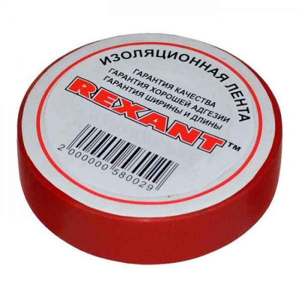  Изолента проф. ПВХ 19мм (рул.20м) красн. REXANT 09-2804 