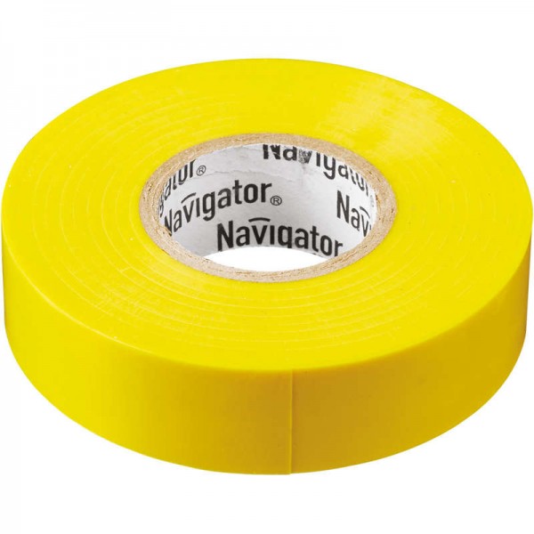  Изолента ПВХ 15мм (рул.20м) желт. NIT-B15-20/Y Navigator 71105 