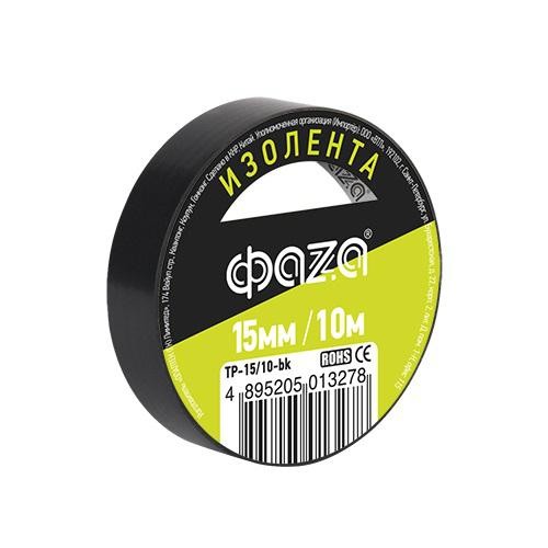  Изолента TP-15/10 черн. ФАZА 5013278n 