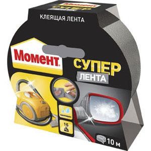  Лента клейкая"Супер Лента Момент" 10м единичный блист.серебр. Момент Б0004702 