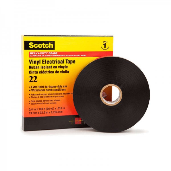 Изолента ПВХ 19мм (рул.33м) Scotch 22 3М 7000031344 