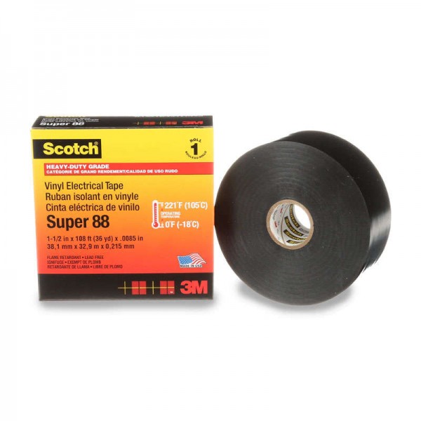 Изолента ПВХ 38мм (рул.33м) Scotch Super 88 3М 7000031459 