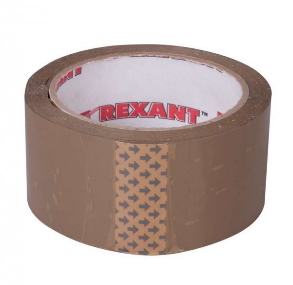  Скотч упаковочный 48ммx66м 50мкм корич. Rexant 09-4212 