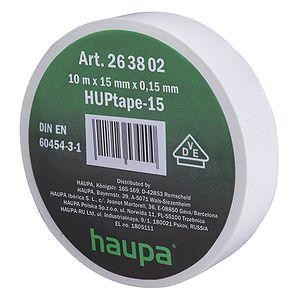  Изолента ПВХ 19мм (рул.33м) бел. HAUPA 263884 
