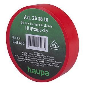  Изолента ПВХ 15мм (рул.20м) d74мм красн. HAUPA 263832 