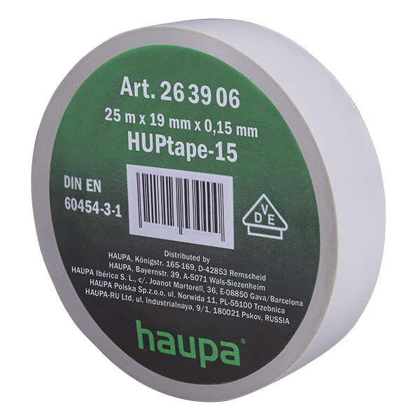  Изолента ПВХ 19мм (рул.25м) сер. HAUPA 263906 