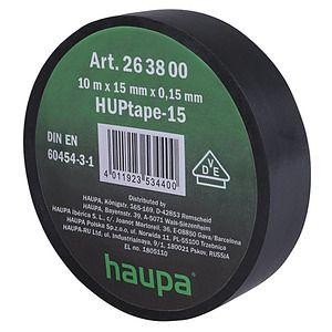  Изолента ПВХ 15мм (рул.20м) d74мм черн. HAUPA 263822 
