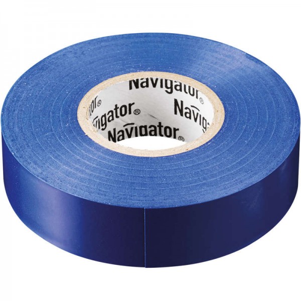  Изолента ПВХ 15мм (рул.10м) син. NIT-B15-10/B Navigator 71233 