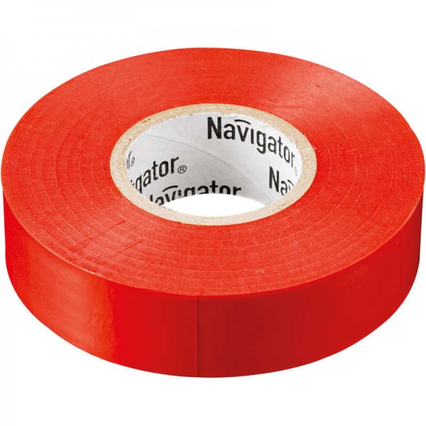  Изолента ПВХ 15мм (рул.10м) красн. NIT-B15-10/R Navigator 71230 