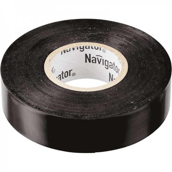  Изолента ПВХ 15мм (рул.10м) черн. NIT-B15-10/BL Navigator 71229 