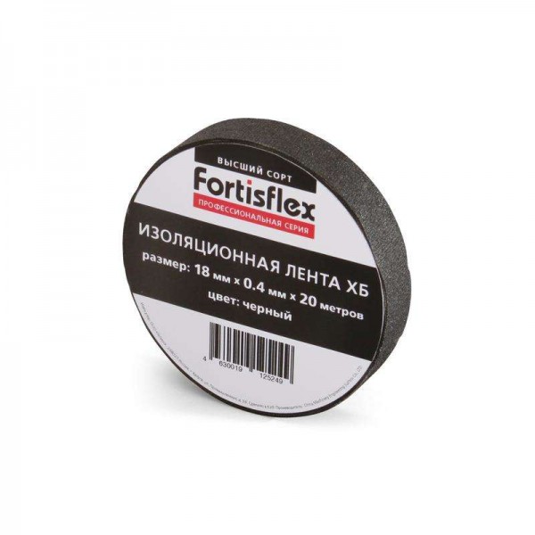 Изолента ХБ 18х0.4х11 черн. Fortisflex 71242 