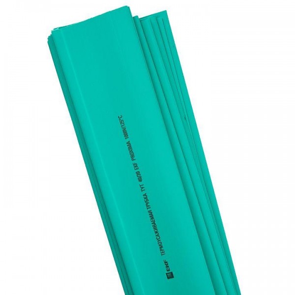  Трубка термоусадочная ТУТ 20/10 зел. (уп.50шт) PROxima EKF tut-20-j-1m 