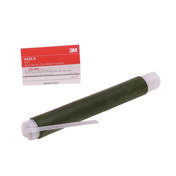 Трубка холодной усадки из EPDM-резины 8426-9 d=13.9-30.1мм; L=229мм. для одножильного кабеля с резиновой и пластиковой изоляцией 1кВ 3М 7000035244 