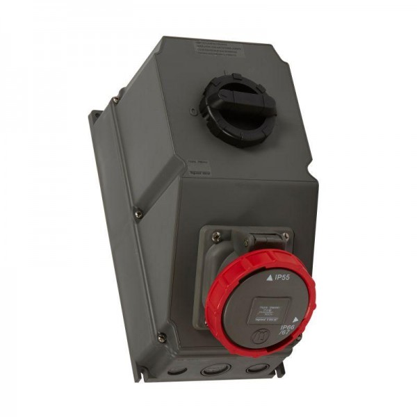 Розетка переносная Hypra 63А 400В 3К+Н+З IP67 Leg 059267 