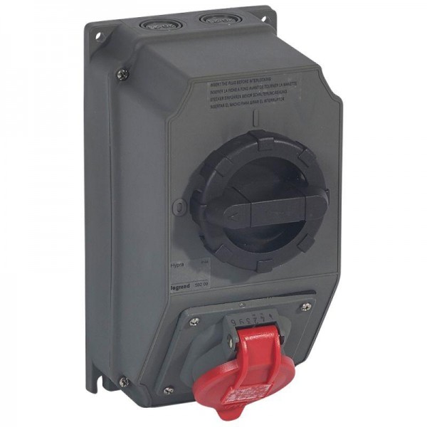  Розетка переносная Hypra 16А 400В 3K+3 IP44 Leg 059209 
