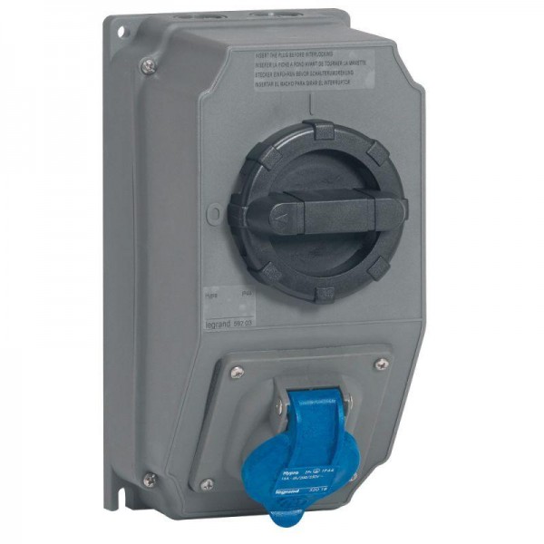  Розетка переносная Hypra 16А 230В 2К+3 IP44 Leg 059203 