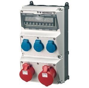  Бокс AMAXX IP44 2СЕЕ+3SCHUKO+5авт. выкл. Mennekes 930011 