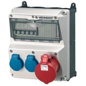  Бокс AMAXX IP44 1СЕЕ+2SCHUKO+3авт. выкл. Mennekes 920011 