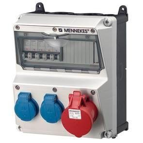  Бокс AMAXX IP44 1СЕЕ+2SCHUKO+3авт. выкл. Mennekes 920005 